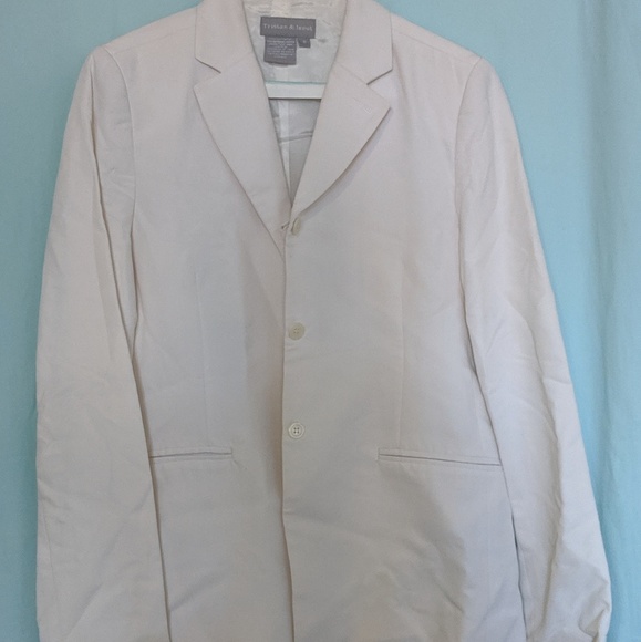 Silk White jacket suit - Picture 4 of 4